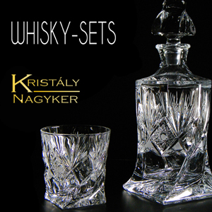 Whisky Sets Black Crystal Ajka