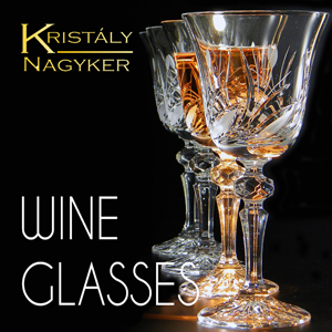 Wine glasses from Black Crystal Ajka