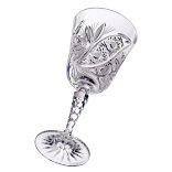 Liliom * Ólomkristály Nagy boros pohár 250 ml (Su14505)