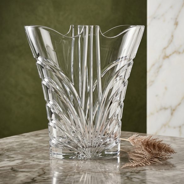 Modern * Ólomkristály Love váza 22 cm (Dupla15214)