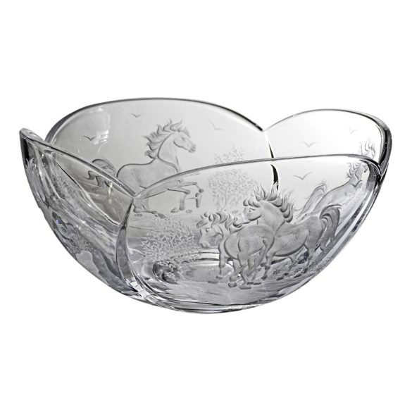 Other Goods * Crystal Horse bowl 25 cm (Sze16416)