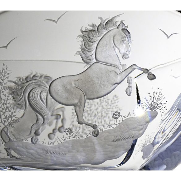 Other Goods * Kristály Lovas tál 25 cm (Sze16416)