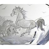 Other Goods * Kristály Lovas tál 25 cm (Sze16416)