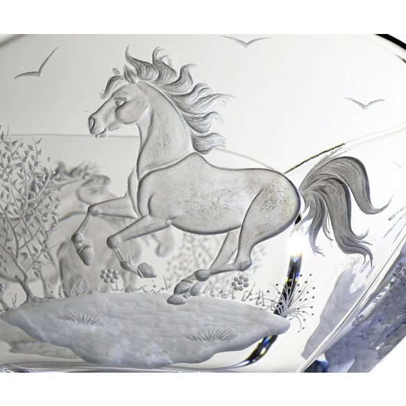 Other Goods * Kristály Lovas tál 25 cm (Sze16416)