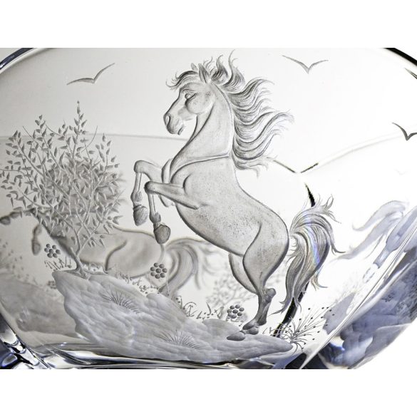 Other Goods * Kristály Lovas tál 25 cm (Sze16416)