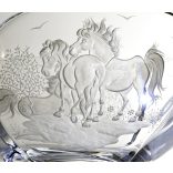Other Goods * Kristály Lovas tál 25 cm (Sze16416)