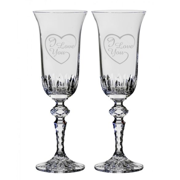 Other Goods * Lead crystal Romantic champagne glass set 2 pcs (LSZI16432)