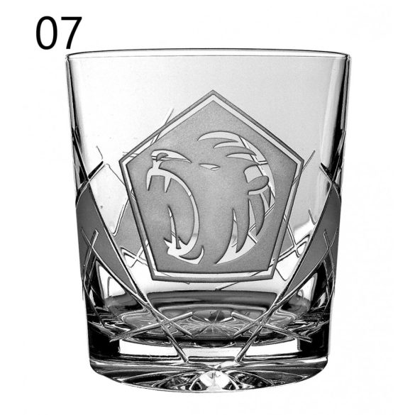 Other Goods * Kristály Horoszkópos whiskys pohár 300 ml (Tos17022)