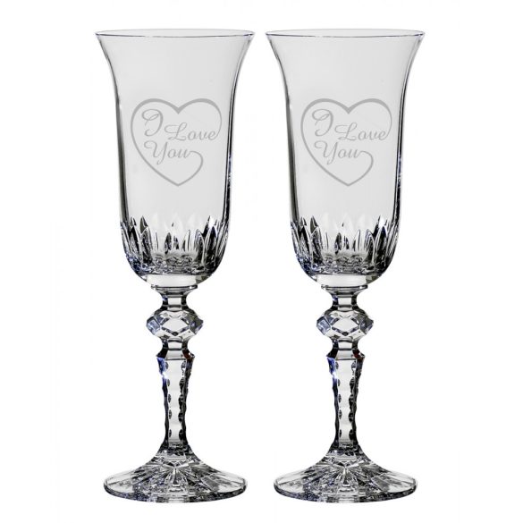 Other Goods * Crystal Romantic crystal Champagne flute glass 2 (2 pcs) (LSZI17059)