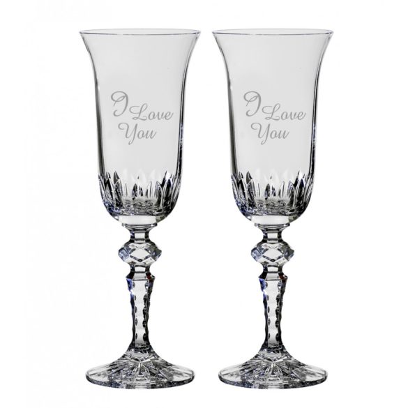 Other Goods * Crystal Romantic crystal Champagne flute glass 3 (2 pcs) (LSZO17060)