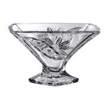 Liliom * Kristály Tál 22 cm (Cs17551)