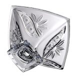 Liliom * Kristály Tál 22 cm (Cs17551)