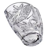 Liliom * Kristály Hordó váza 23 cm (Smi17567)