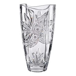 Liliom * Kristály Hordó váza 28 cm (Smi17568)