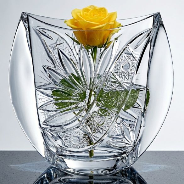 Liliom * Kristály Váza H 24 cm (Orb17589)
