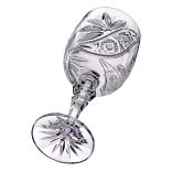 Liliom * Kristály Nagy boros pohár 220 ml (M17595)