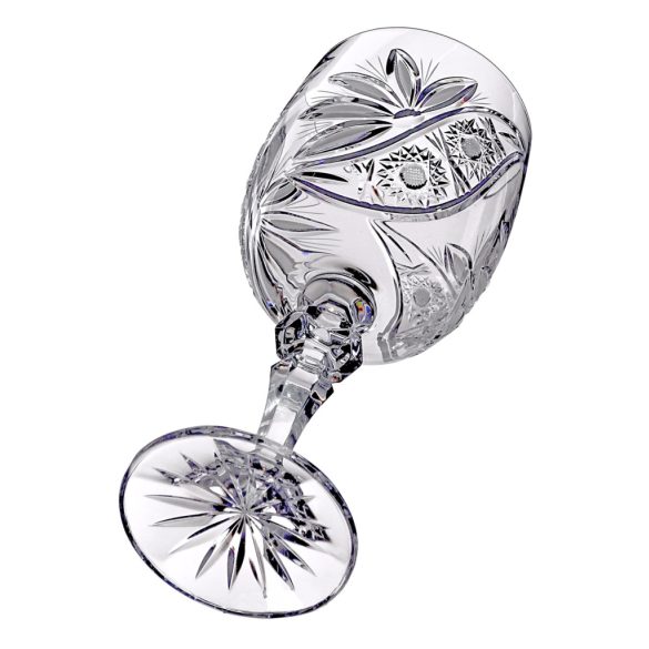 Liliom * Kristály Nagy boros pohár 220 ml (M17595)