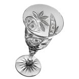 Liliom * Kristály Nagy boros pohár 220 ml (L17605)