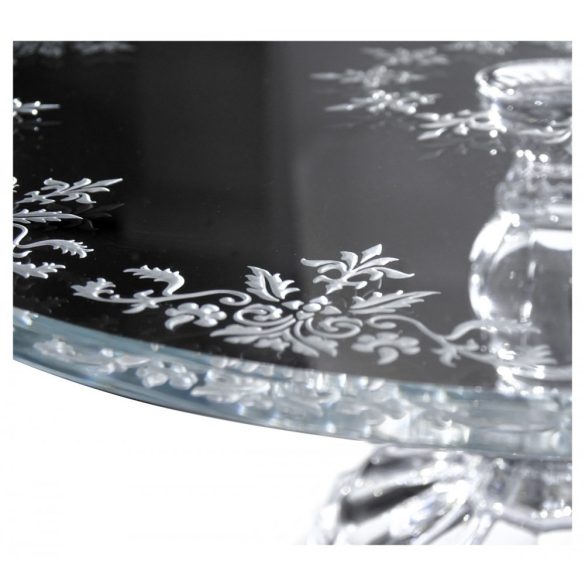 Small Flowers * Kristály Tortatartó talppal 30 cm (19603)